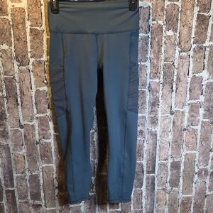 Fabletics Teal Blue Green PowerHold Leggings Small